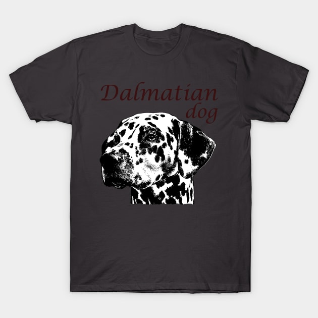 White Dalmatian Dog T-Shirt by hudayadi